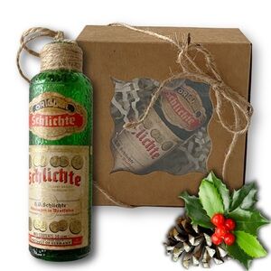 Schlichte Steinhäger Gin Artisan Vintage Glass Miniature Bottle Ornament